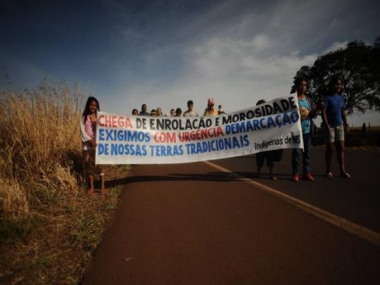 cartaz de indígenas de ms